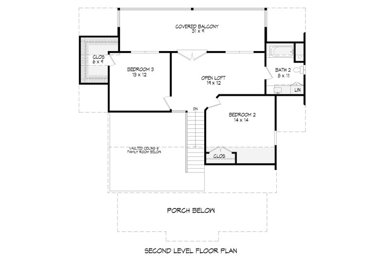 Architectural House Design - Floor Plan - Upper Floor for Traditional House Plan #932-333 - 3 bed, 2.5 bath