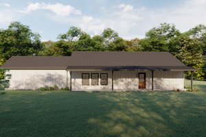 Exterior - Rear Elevation for Farmhouse House Plan #1092-13 - 3 bed, 2 bath