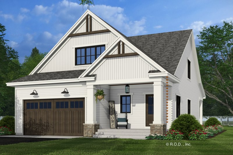 House Plan Design - Farmhouse Exterior - Front Elevation Plan #51-1284