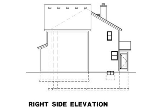 Exterior - Other Elevation 1 for Traditional House Plan #67-183 - 4 bed, 3 bath