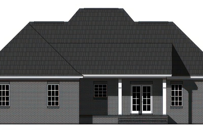 Architectural House Design - Exterior - Rear Elevation for Traditional House Plan #21-628 - 3 bed, 2 bath