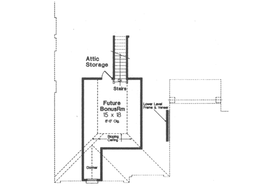 Floor Plan - Other Floor for European House Plan #310-418 - 3 bed, 2 bath