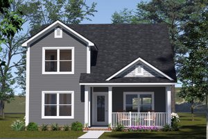 House Blueprint - Cottage Exterior - Front Elevation Plan #513-2367