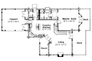 Log Style House Plan - 2 Beds 2.5 Baths 2115 Sq/Ft Plan #124-314 