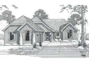 Exterior - Front Elevation 3 for Country House Plan #46-523 - 3 bed, 2.5 bath