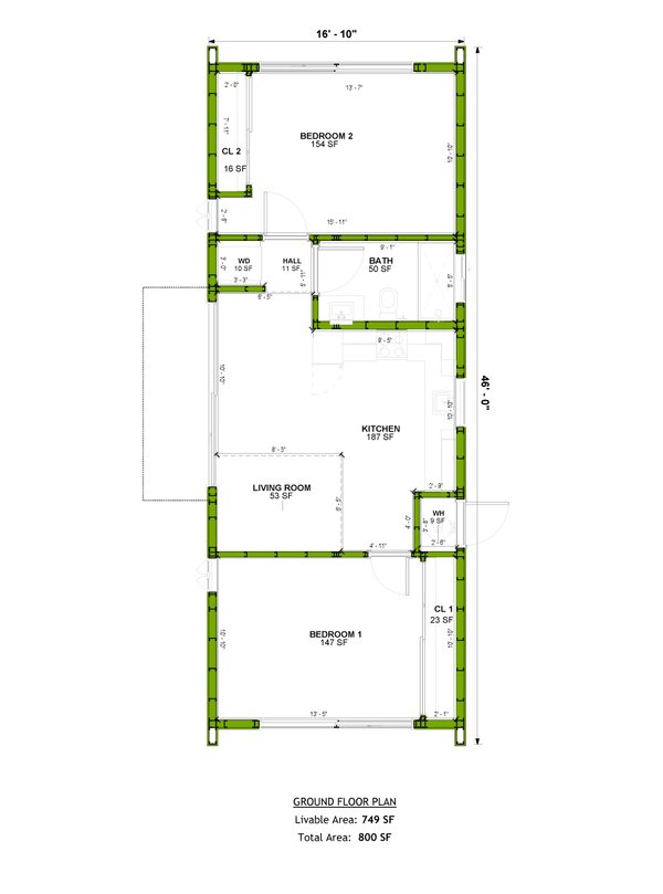 House Design - Contemporary Floor Plan - Main Floor Plan #1106-158