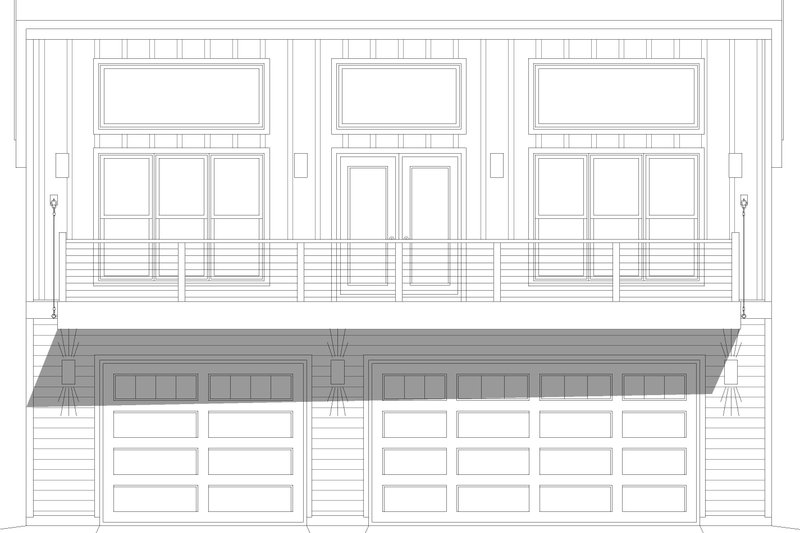 Dream House Plan - Exterior - Front Elevation 3 for Modern House Plan #932-386 - 2 bed, 1 bath
