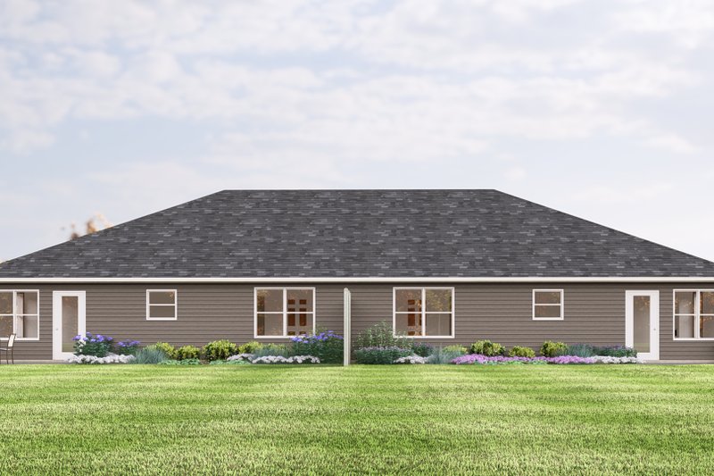 Home Plan - Exterior - Rear Elevation 1 for Craftsman House Plan #1064-327 - 2 bed, 2 bath