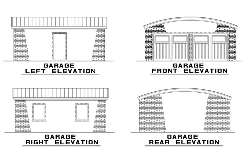 Dream House Plan - Garage Elevations