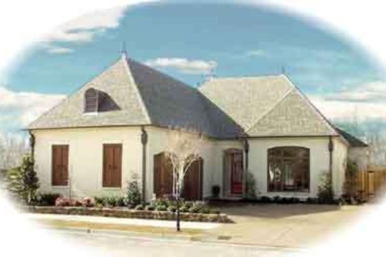 Exterior - Front Elevation for Traditional House Plan #81-631 - 3 bed, 2 bath