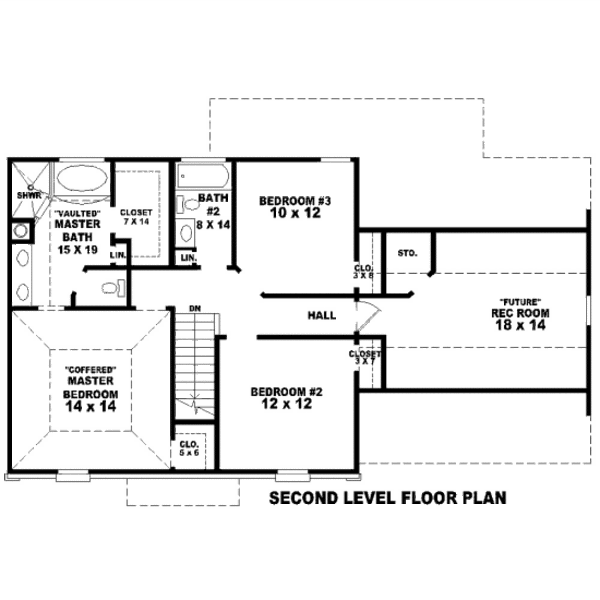 European Floor Plan - Upper Floor Plan #81-13608
