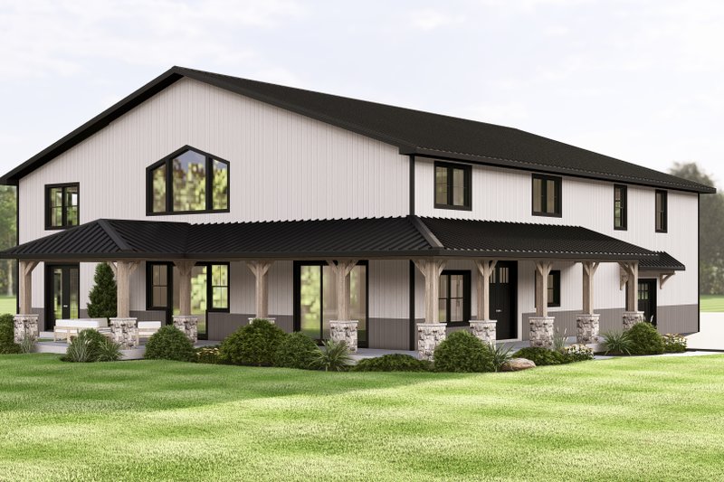 House Blueprint - Exterior - Other Elevation for Barndominium House Plan #1064-422 - 3 bed, 3 bath