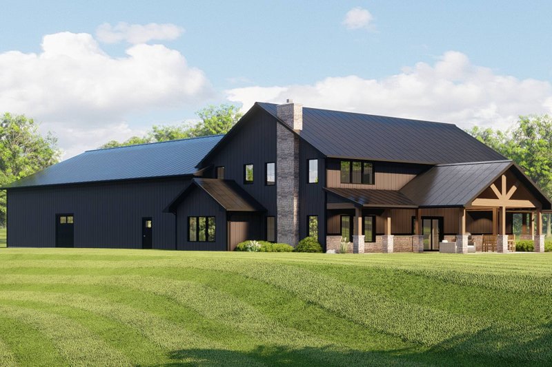 Home Plan - Exterior - Rear Elevation 1 for Country House Plan #1064-270 - 4 bed, 3.5 bath