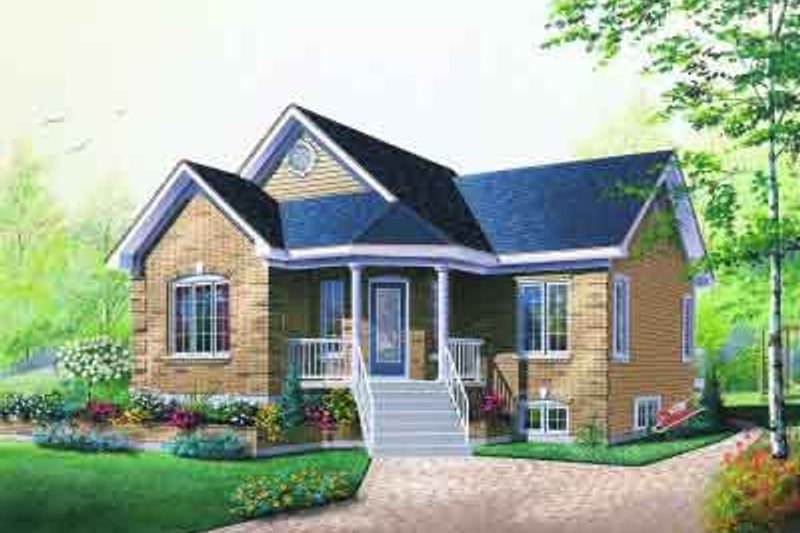 Dream House Plan - Cottage Exterior - Front Elevation Plan #23-596