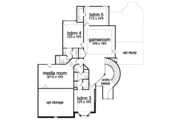 European Style House Plan - 5 Beds 4 Baths 4461 Sq/Ft Plan #84-431 