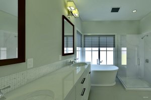 Interior - Master Bathroom 1 for Ranch House Plan #489-12 - 3 bed, 2 bath