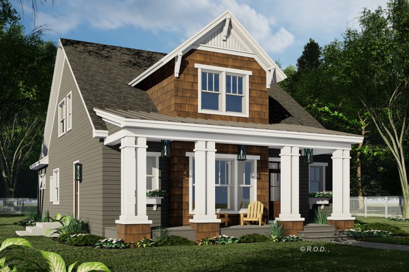 Dream House Plan - Exterior - Front Elevation 3 for Craftsman House Plan #51-1561 - 3 bed, 3.5 bath