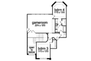 European Style House Plan - 4 Beds 3.5 Baths 3611 Sq/Ft Plan #84-413 
