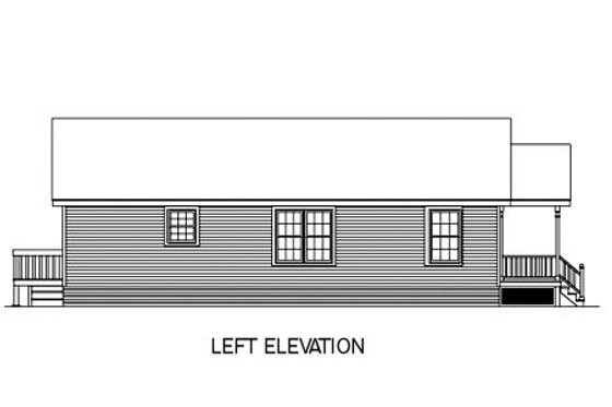 Exterior - Other Elevation for Cottage House Plan #57-120 - 3 bed, 2 bath