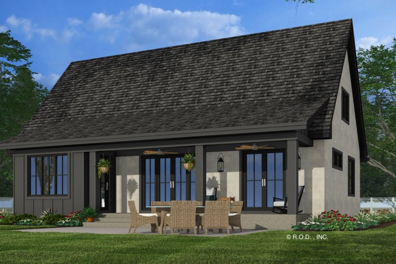 Dream House Plan - Exterior - Rear Elevation 2 for Traditional House Plan #51-1297 - 3 bed, 3.5 bath