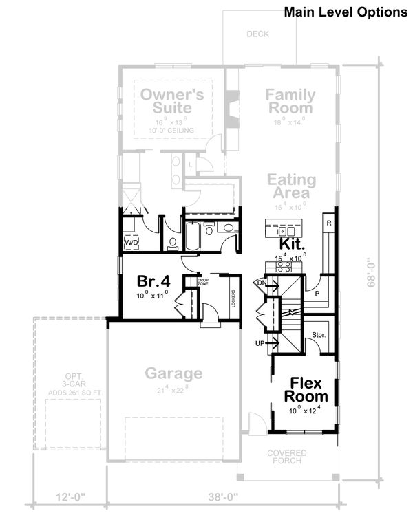 Architectural House Design - Craftsman Floor Plan - Other Floor Plan #20-2359