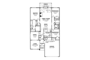 Traditional Style House Plan - 3 Beds 2 Baths 1827 Sq/Ft Plan #20-347 Floor 