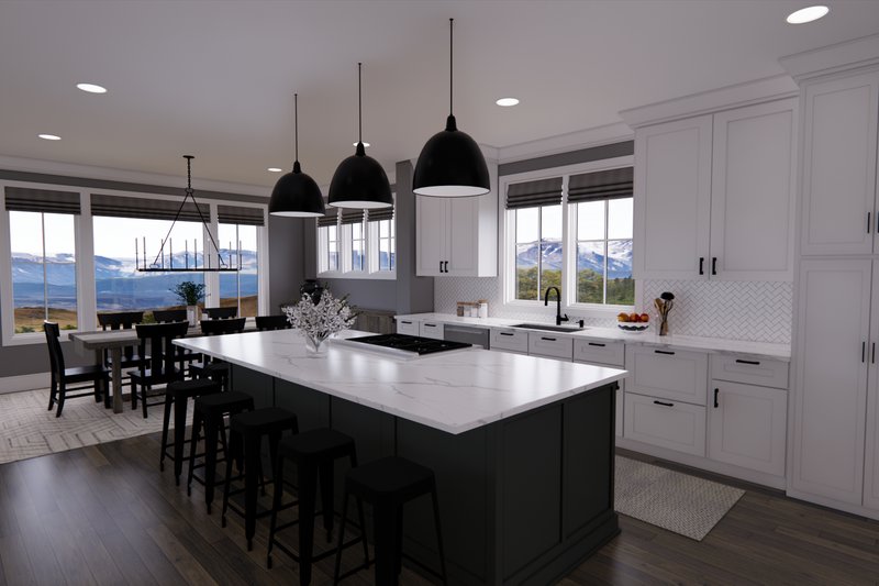 House Plan Design - Interior - Kitchen 3 for Country House Plan #51-1567 - 3 bed, 2.5 bath