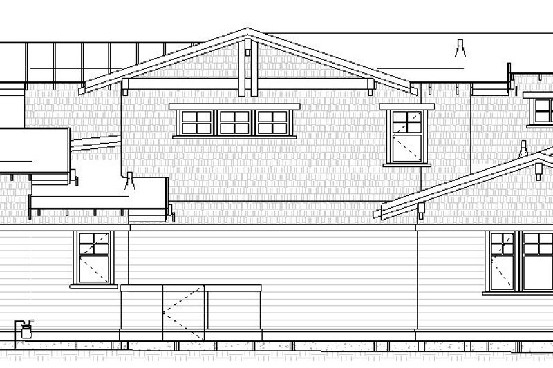 Architectural House Design - Exterior - Other Elevation 1 for Craftsman House Plan #895-142 - 3 bed, 2.5 bath