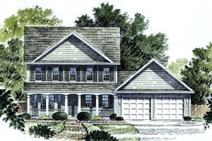 Country Exterior - Front Elevation Plan #316-113