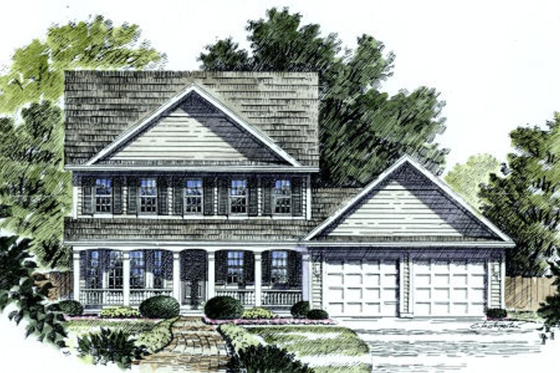 Country Style House Plan - 3 Beds 2.5 Baths 1887 Sq/Ft Plan #316-113