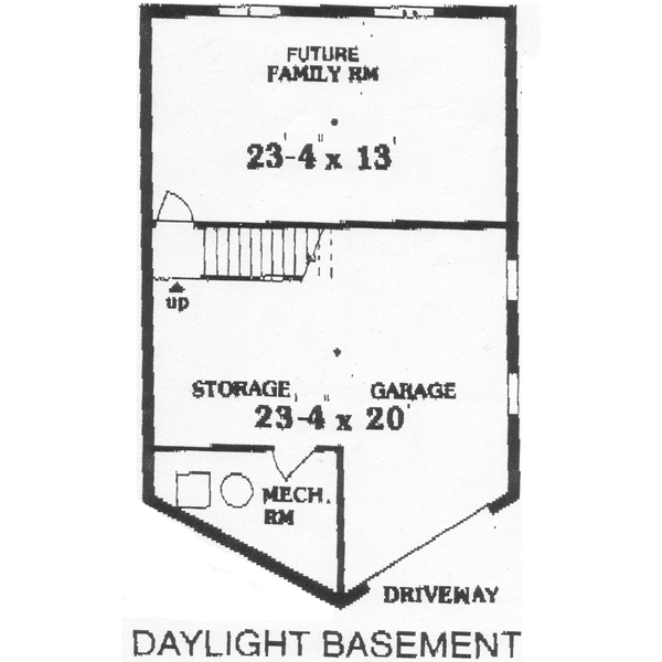 Dream House Plan - Cabin Floor Plan - Lower Floor Plan #3-107