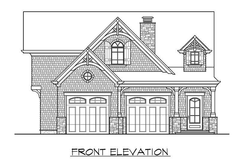 Dream House Plan - Exterior - Other Elevation 1 for Craftsman House Plan #132-222 - 1 bed, 1 bath