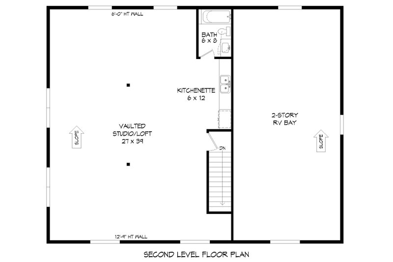 House Plan Design - Floor Plan - Upper Floor for Modern House Plan #932-574, 1 bath