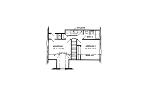 Floor Plan - Upper Floor for Cottage House Plan #410-309 - 3 bed, 2.5 bath