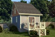 Bungalow Style House Plan - 1 Beds 1 Baths 680 Sq/Ft Plan #79-308 Exterior 