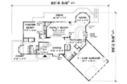 European Style House Plan - 3 Beds 2.5 Baths 2454 Sq/Ft Plan #75-113 