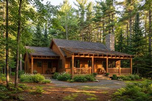 Dream House Plan - Country Exterior - Front Elevation Plan #22-128