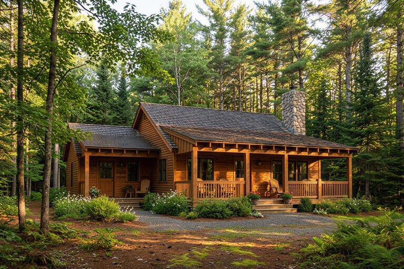 Dream House Plan - Country Exterior - Front Elevation Plan #22-128