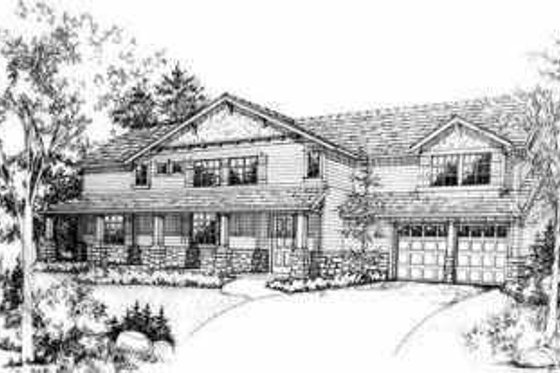 Exterior - Front Elevation for Craftsman House Plan #78-101 - 3 bed, 2.5 bath