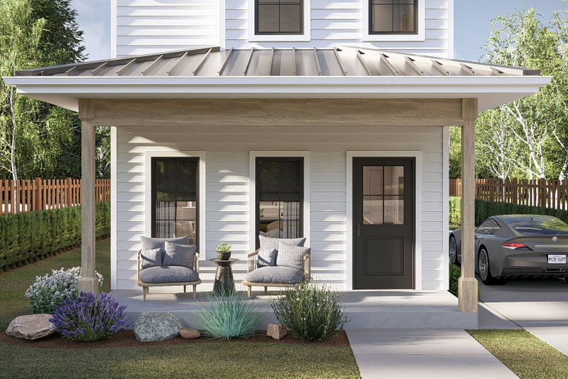 Home Plan - Exterior - Covered Porch for Traditional House Plan #455-721 - 3 bed, 2.5 bath