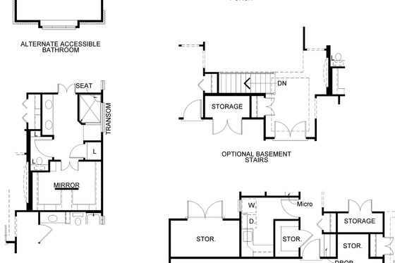 Exterior - Other Elevation for European House Plan #20-2069 - 2 bed, 2 bath