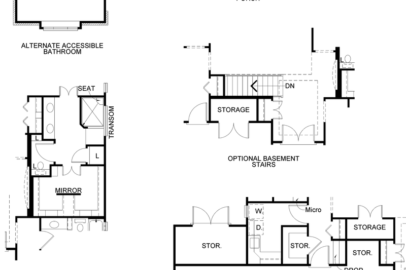 Home Plan - Exterior - Other Elevation for European House Plan #20-2069 - 2 bed, 2 bath