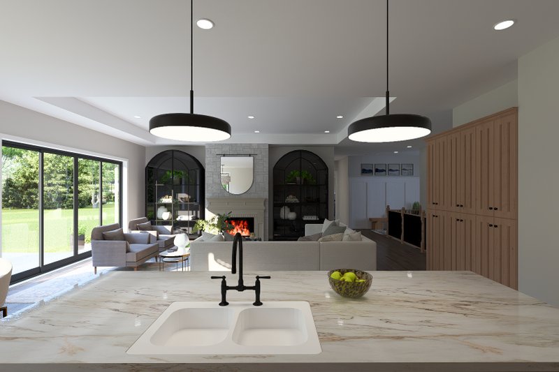 House Blueprint - Interior - Kitchen 2 for European House Plan #1060-443 - 3 bed, 2 bath