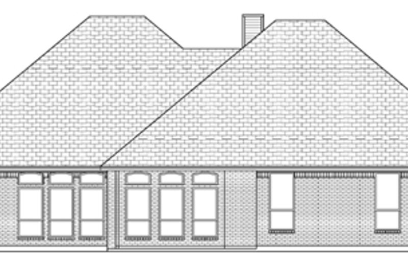 Architectural House Design - Exterior - Rear Elevation for Traditional House Plan #84-504 - 4 bed, 3 bath