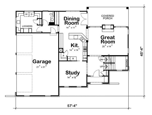 Home Plan - European Floor Plan - Main Floor Plan #20-2164