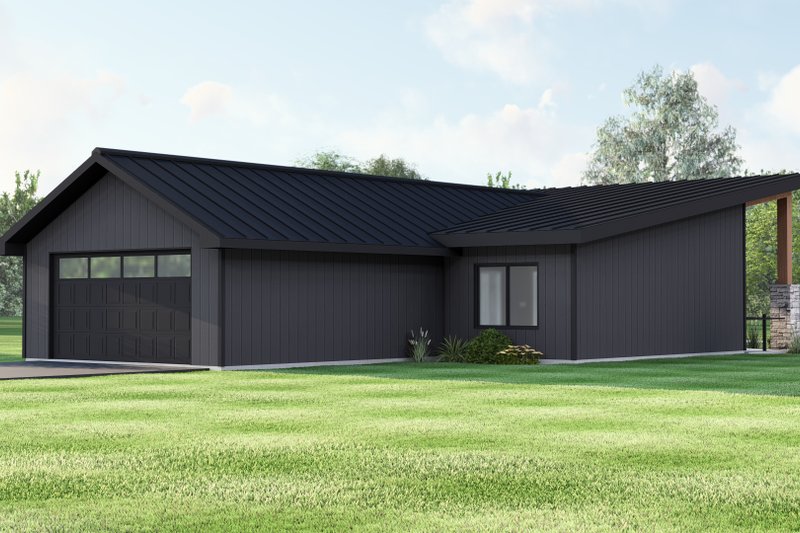 Architectural House Design - Exterior - Other Elevation 1 for Modern House Plan #1064-460 - 2 bed, 2.5 bath