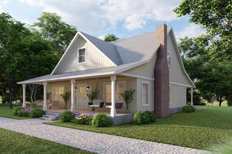 Architectural House Design - Exterior - Front Elevation 3 for Farmhouse House Plan #1117-19 - 3 bed, 2.5 bath
