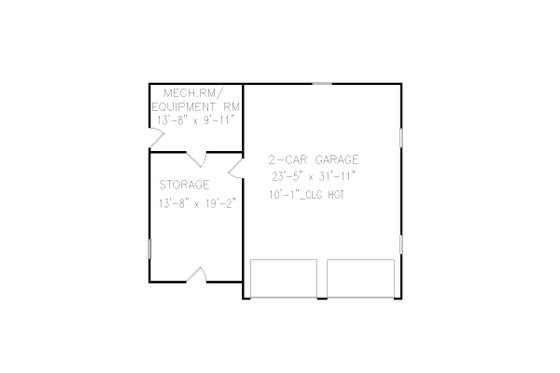 Floor Plan - Main Floor for Traditional House Plan #54-558, 0 bath