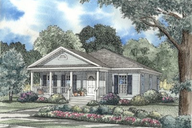 Architectural House Design - Country Exterior - Front Elevation Plan #17-1053