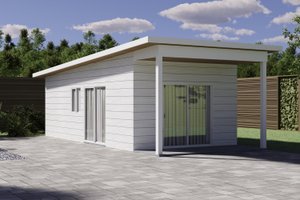 Exterior - Other Elevation for Beach House Plan #1106-57, 1 bath